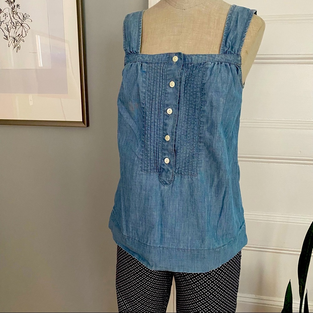 JCrew denim top with pockets